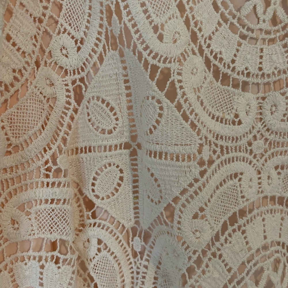 Off White Lace Eliza J Maxi Dress - Picture 2 of 5